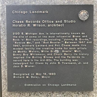 The Musical Traveller No.1. Chess Studios, Chicago