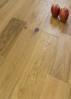 Brushed and Lacquered Wood Flooring