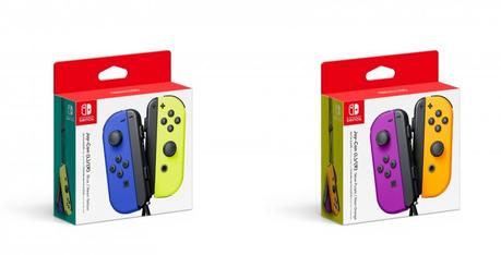 Nintendo launches new Joy-Con colours, blue/neon yellow and purple/ neon orange