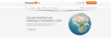 Retina Ready WordPress Themes DonateNow