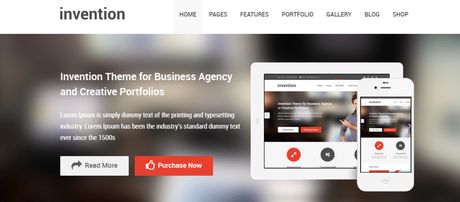 Retina Ready WordPress Themes Invention Responsive Multi-Purpose WordPress Theme
