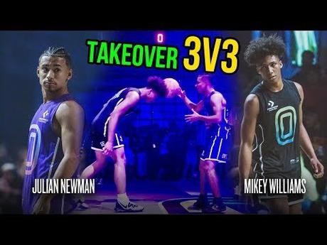 Julian Newman Throws Ball Off Mikey Williams' Head, Then Mikey GOES OFF! Julian Challenges Kyree 😱