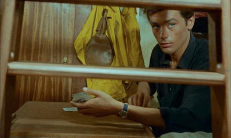Alain Delon’s Black Linen Shirt in Purple Noon Alain Delon’s Black Linen Shirt in Purple Noon
