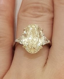 Lemony Yellow Engagement Ring