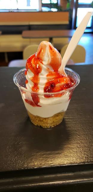 Vegan Hot Fudge and Strawberry Sundaes from Globally Local in London