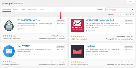 wp mail smtp installation
