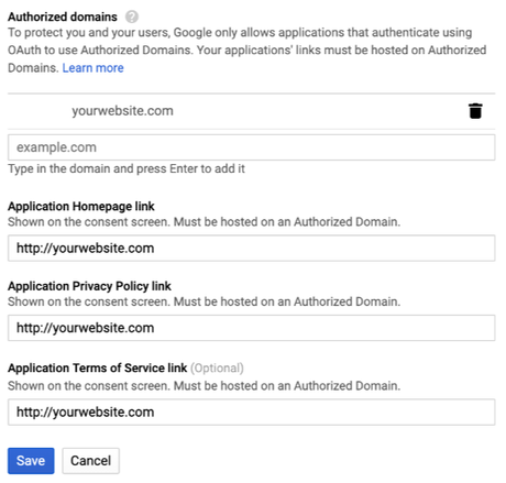 authorized domains