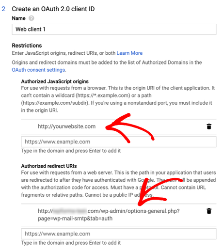 create google auth client