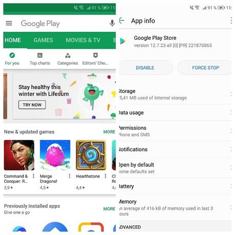 Fix Google Play Store