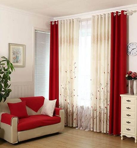 Red Curtains Living Room Ideas