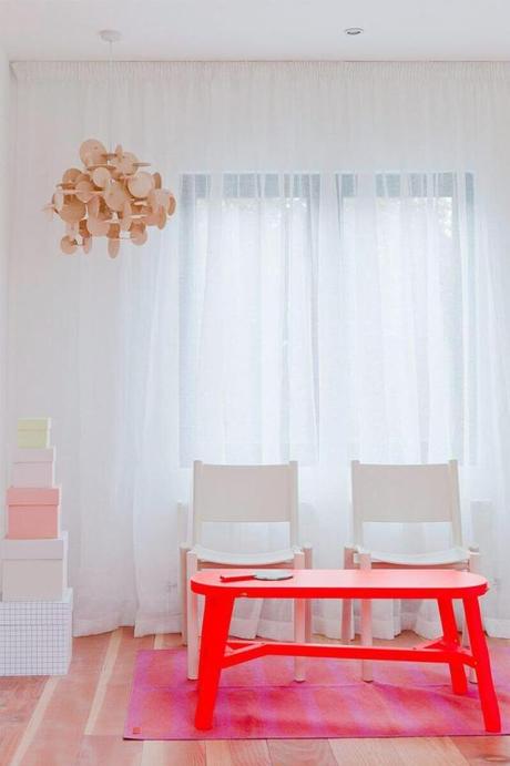 Sheer White Living Room Curtains Idea