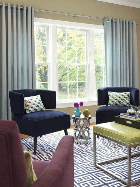 Pinch Pleat Living Room Curtains Ideas