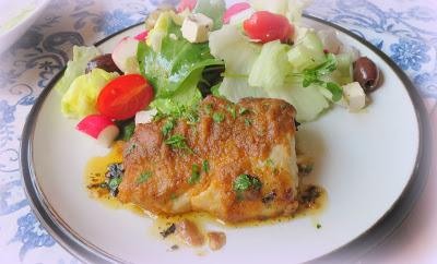 Mediterranean Cod with Lemon & Garlic