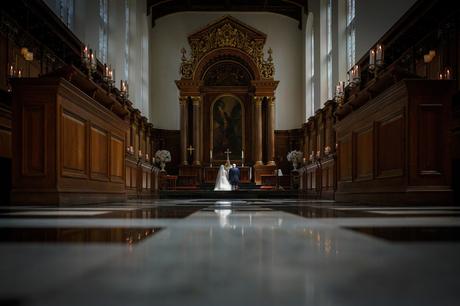 beautiful light during a trinity college wedding