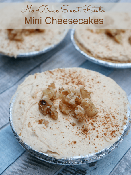 NO-BAKE SWEET POTATO MINI CHEESECAKES