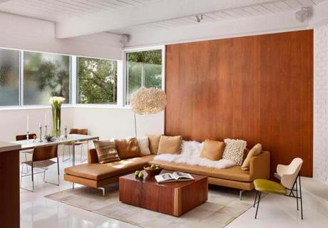 Modern Wood Accent Wall Ideas for Living Room