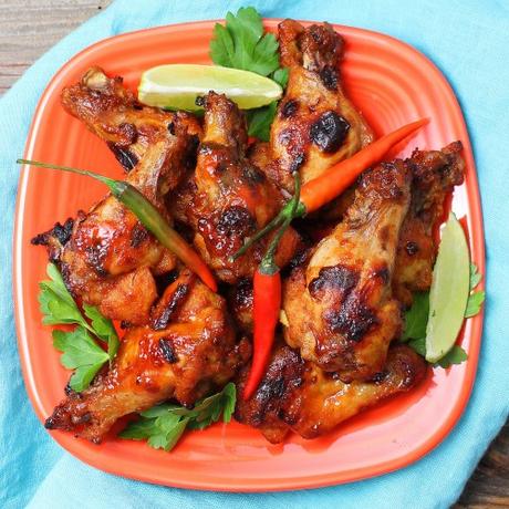 Sweet and Spicy Jalapeno Peach Chicken Wings Sweet and Spicy Jalapeno Peach Chicken Wings