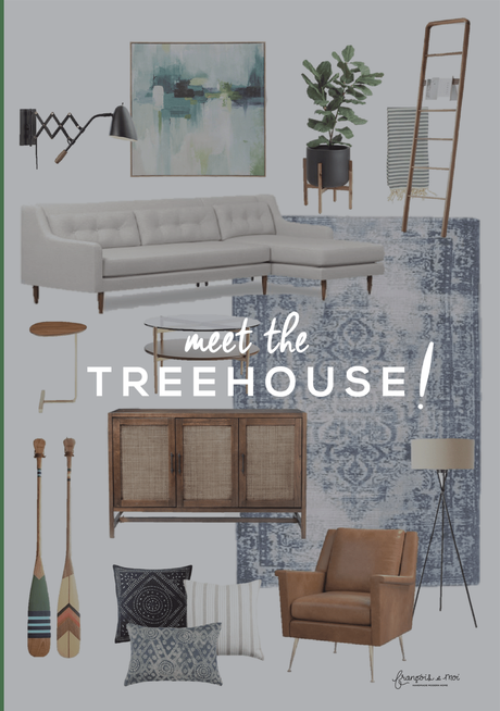Meet the Treehouse + Living Room Design Plan