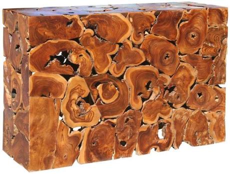 Rustic Root Sofa Table Decor Ideas