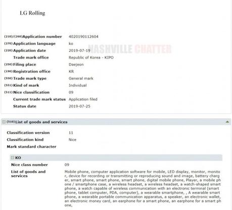 Korean patent office approves LG’s ‘LG Rolling’ mobile device trademark