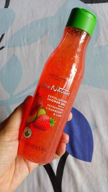 Oriflame Love Nature Exfoliating Shower Gel with Strawberry & Mint Review