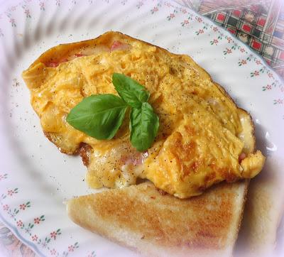 Salami & Cheese Omelette