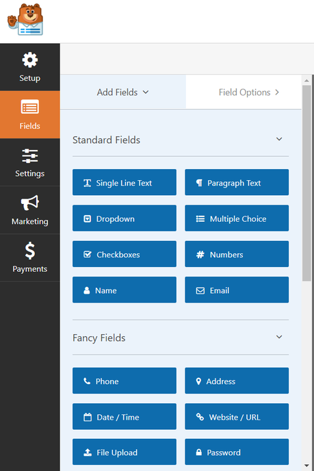 wpforms fields