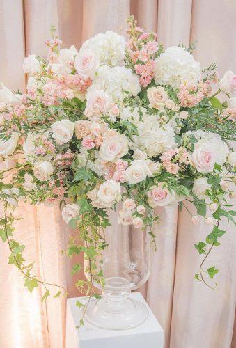 wedding centerpieces tender blush flower rachelaclingen