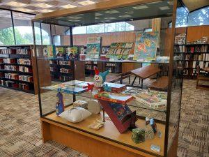 Harvey Mercheum items on display at the Schenectady County Public Library in 2019, back case.