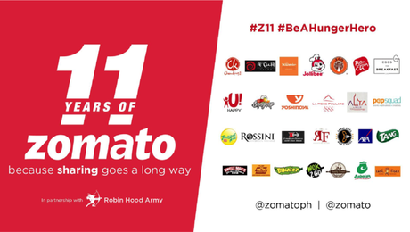 Zomato’s 11th Anniversary – A Birthday with a Bang!