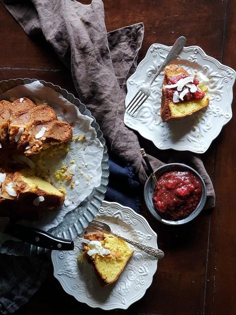 mango sour cream bundt cake