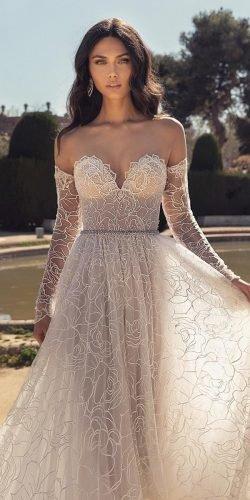  hottest wedding dresses 2020 a line sweetheart neckline with detached sleeves sexy beach julievino