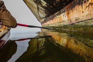 Kayaking among the Ghost Ships of Mallows Bay