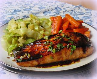 Pan-Seared Salmon with a Sweet & Spicy Asian Glaze