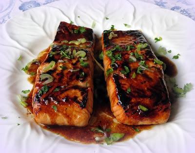 Pan-Seared Salmon with a Sweet & Spicy Asian Glaze