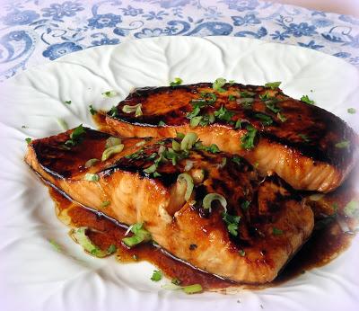 Pan-Seared Salmon with a Sweet & Spicy Asian Glaze