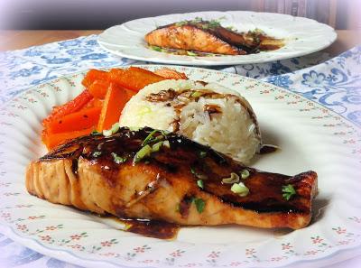 Pan-Seared Salmon with a Sweet & Spicy Asian Glaze