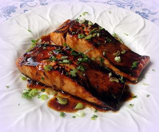 Pan-Seared Salmon with a Sweet & Spicy Asian Glaze