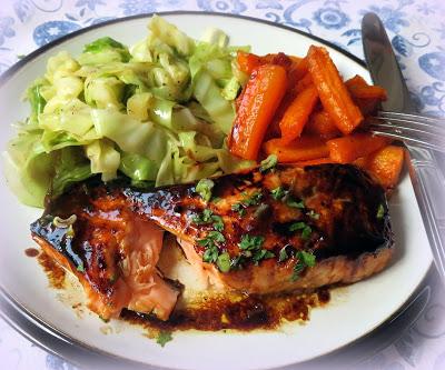 Pan-Seared Salmon with a Sweet & Spicy Asian Glaze