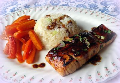 Pan-Seared Salmon with a Sweet & Spicy Asian Glaze