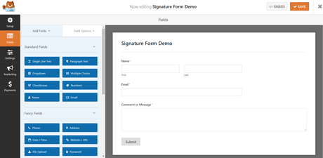 wpforms drag and drop editor