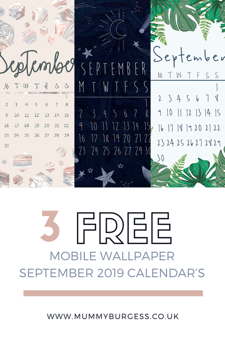 September 2019 Mobile Wallpaper Calendar | Free Download