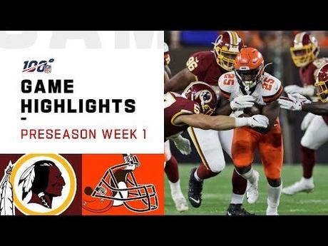 Redskins vs. Browns Preseason Week 1 Highlights | NFL 2019