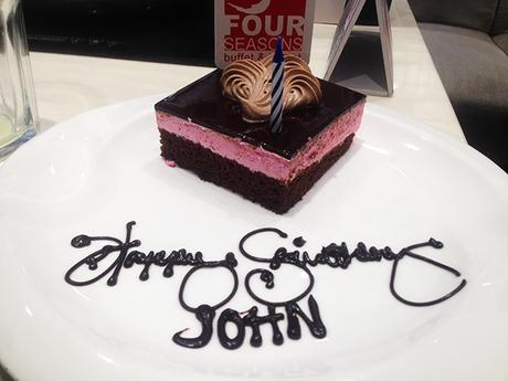 Free birthday cake at Four Seasons