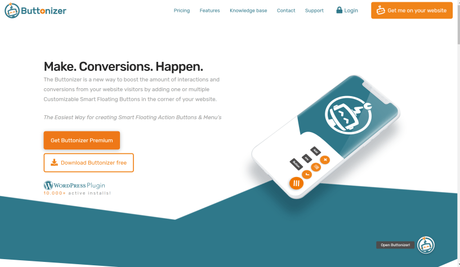 Buttonizer Review 2019: A Floating Action Plugin For WordPress