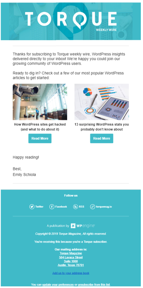 Email Marketing from Torque