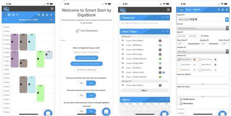 gigabook app for scheduling appointments