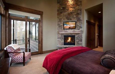 Corner Fireplace Ideas in Master Bedroom Style