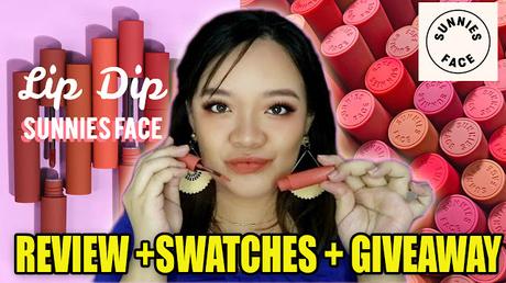 Sunnies Face Lip Dip Swatches + Review | itsRayrose