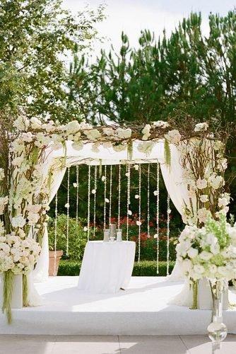 wedding arch romantic white square arch